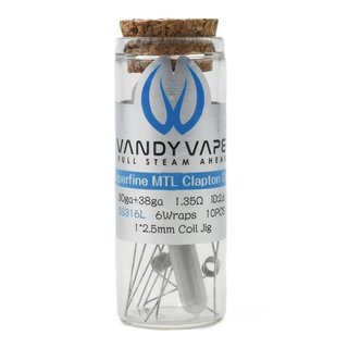 VANDY VAPE - 10x Superfine MTL SS316L Fused Clapton Coil - P9 1,35 Ohm