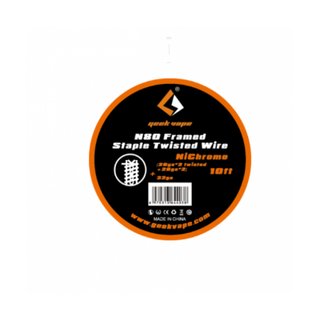 GEEK VAPE - NI80 Framed Staple Twisted Wire - 10ft