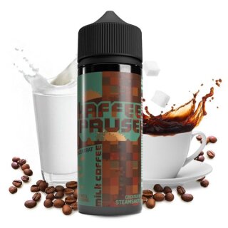 STEAMSHOTS - Kaffeepause Milk Coffee Longfill Aroma mit Steuerzeichen