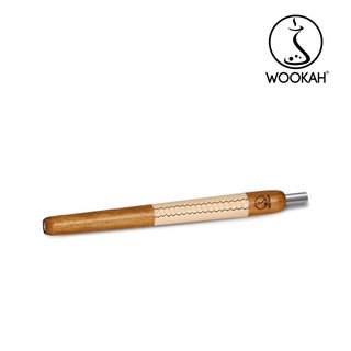 WOOKAH - Wooden Mouthpiece Iroko Beige Leather