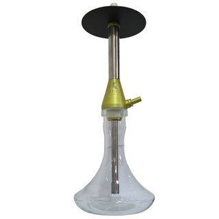 MIDAS Hookah Foggy - Yellow / Clear Bowl