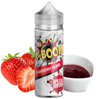 K-Boom Strawberry Bomb Original Rezept Special Edition Longfill Aroma mit Steuerzeichen