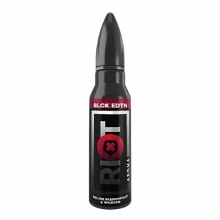 RIOT SQUAD - BLACK EDITION - Deluxe Passionfruit & Rhubarb Longfill Aroma mit Steuerzeichen