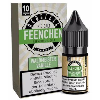 NEBELFEE - FEENCHEN - Waldmeister Vanille Nikotinsalzliquid 10ml mit Steuerzeichen