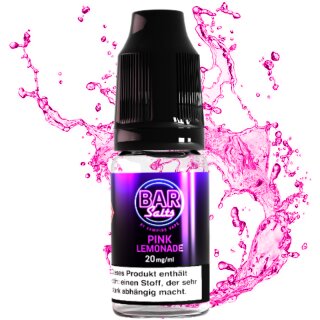 BAR SALT - by Vampire Vape Pink Lemonade10ml NicSalt Liquid mit Steuerzeichen
