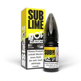 RIOT SQUAD Sub Lime Nikotinslazliquid 10ml mit Steuerzeichen