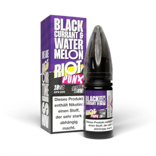 RIOT SQUAD PUNX Blackcurrant & Watermelon Nikotinslazliquid 10ml mit Steuerzeichen