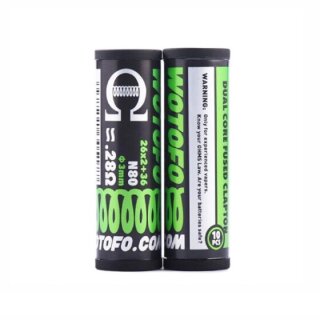 WOTOFO - 10er Prebuilt Ni80 Dual Core Fused Clapton Coil 0,28 Ohm