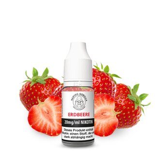 VAPING GORILLA - Erdbeere Nikotinsalz Liquid 10 ml mit Steruezeichen