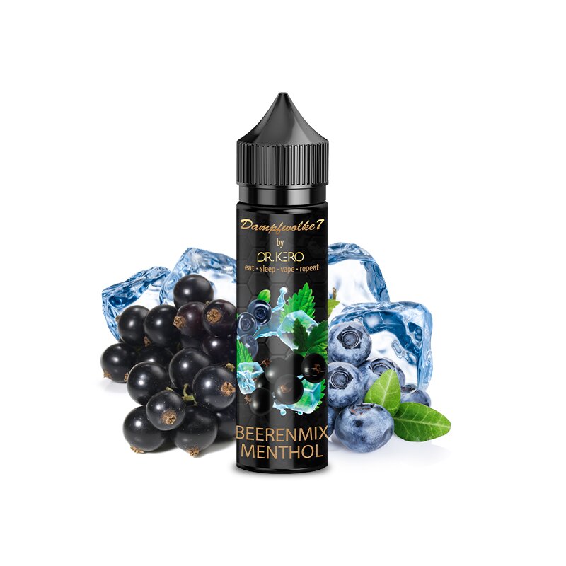 DAMPFWOLKE 7 - Beerenmix Menthol by DR:KERO Longfilll Aroma 10ml mit ...