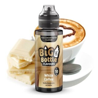 BIG BOTTLE FLAVOURS XL - WHITE COFFEE Longfill Aroma 10ml mit Steuerzeichen