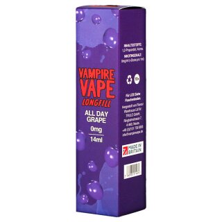 VAMPIRE VAPE - All Day Grape Longfill Aroma mit Steuerzeichen