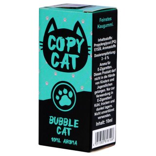 COPY CAT - BUBBLE CAT Aroma 10ml mit Steuerzeichen