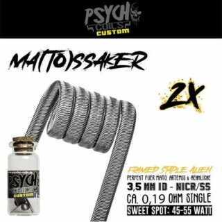 PSYCHO COILS - Ma(to)sshakker NICR / V2A Handmade Coil