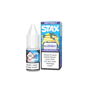 STRAPPED STAX - Fresh Blueberry Pancakes Nikotinsalzliquid 10ml mit Steuerzeichen